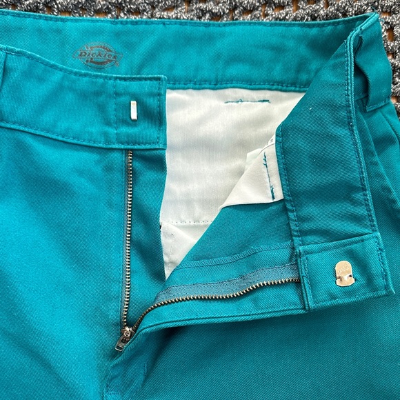 Dickies Women's Teal Wide Leg Pants - Picture 12 of 12